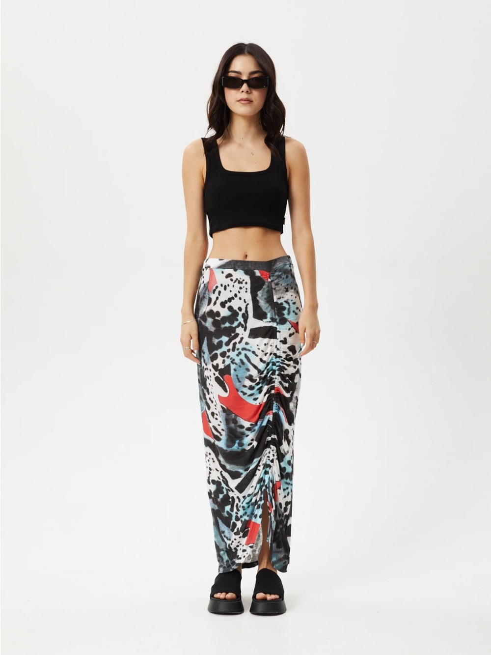 AFENDS Womens Dossy - Sheer Maxi
Skirt